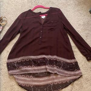 Long sleeve blouse